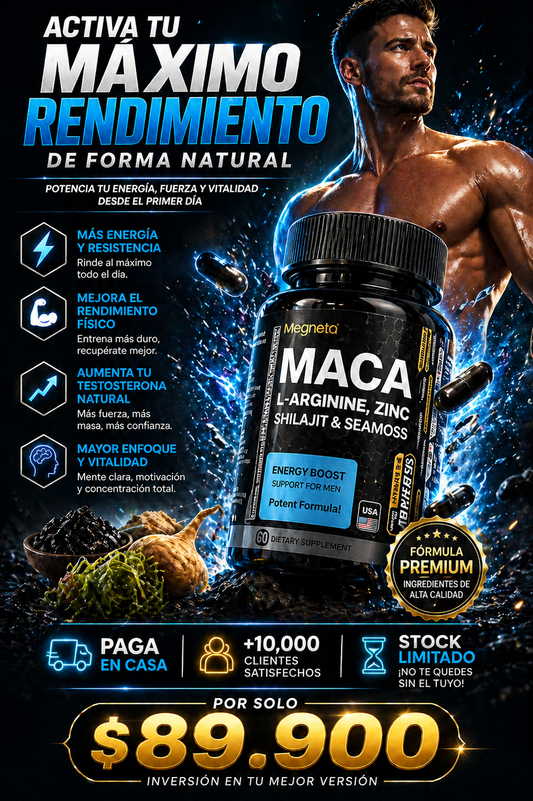 ACTIVA TU MÁXIMO RENDIMIENTO MASCULINO DE FORMA NATURAL